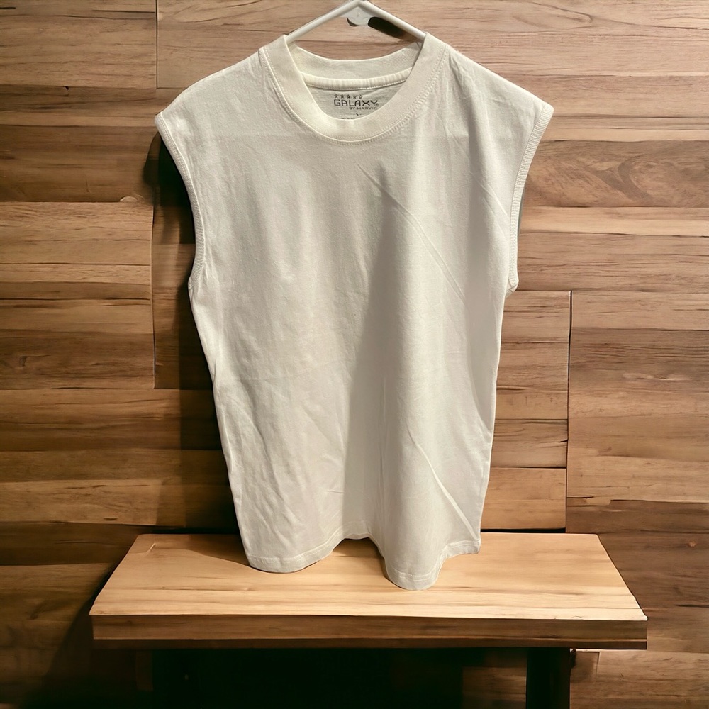 White Galaxy Sleeveless Shirt